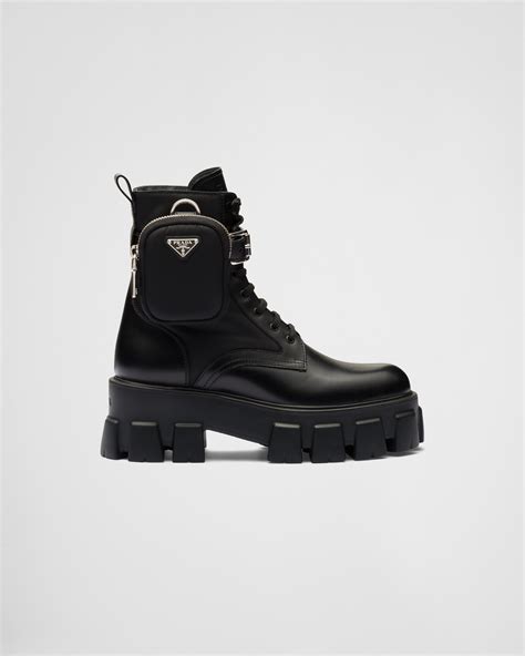 botas negras prada mujer|prada ladies ankle boots.